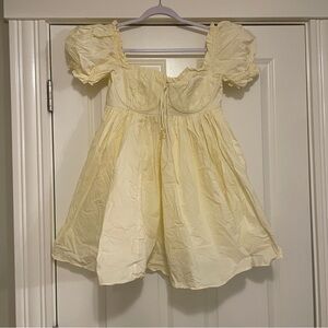 Selkie mini Bebe seashell Puff Sleeve Dress